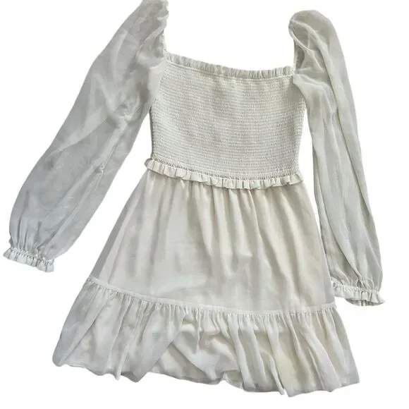 Aritzia Wilfred Tempest Dress in Light Birch size small - Picture 2 of 14